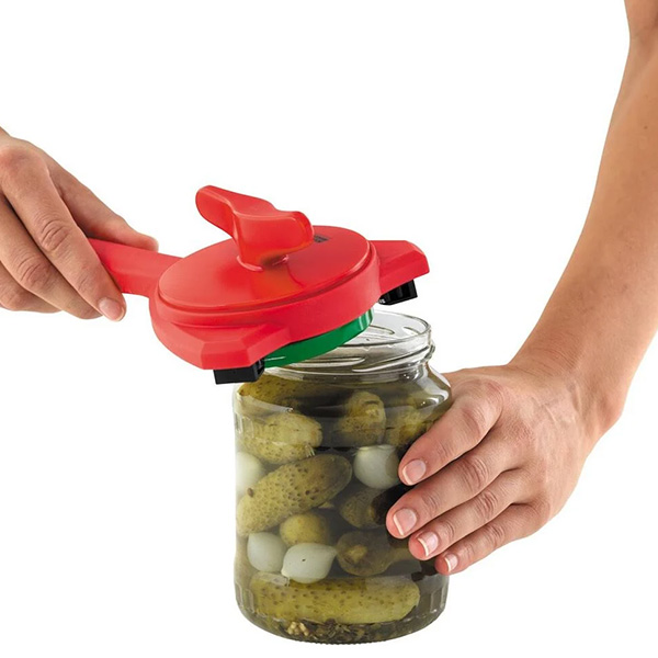 درب شیشه بازکن با چنگال و انبر قرمز - تصویر 3