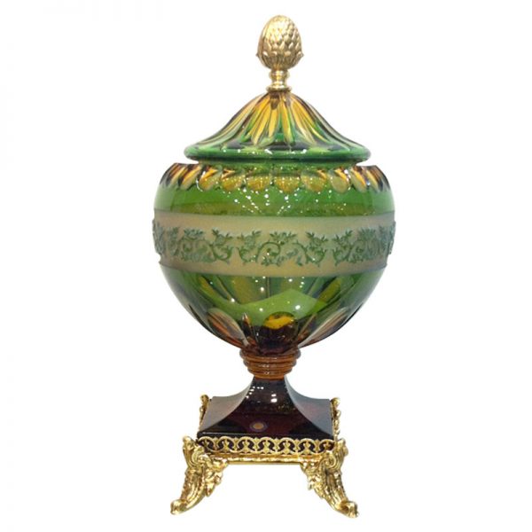 شکلات خوری درب دار  زرد/سبز