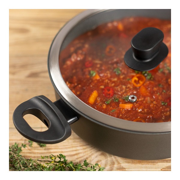 تابه 24 سانت با درب شیشه ای 3 لیتری - تصویر 2